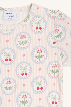 Preview: Hust&Claire - HCAlma Frame T-Shirt Kirschen